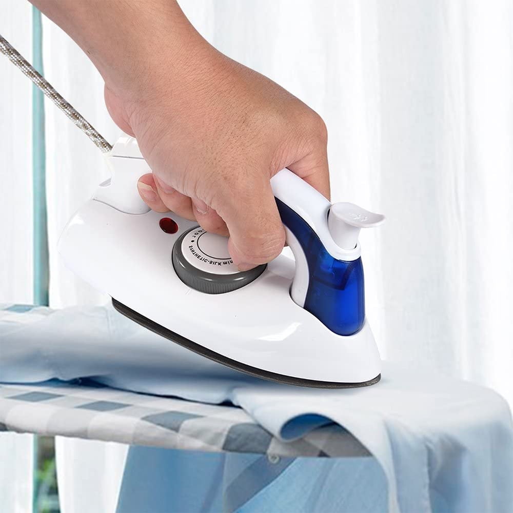 Travel Mini Iron, Portable Steam Iron for Clothes, Handheld Steamer, Steam  Iron, with Non-Stick Sole Plate, Steam Ironing and Dry Ironing, Fast Heated  up, Detachable Water Tank 