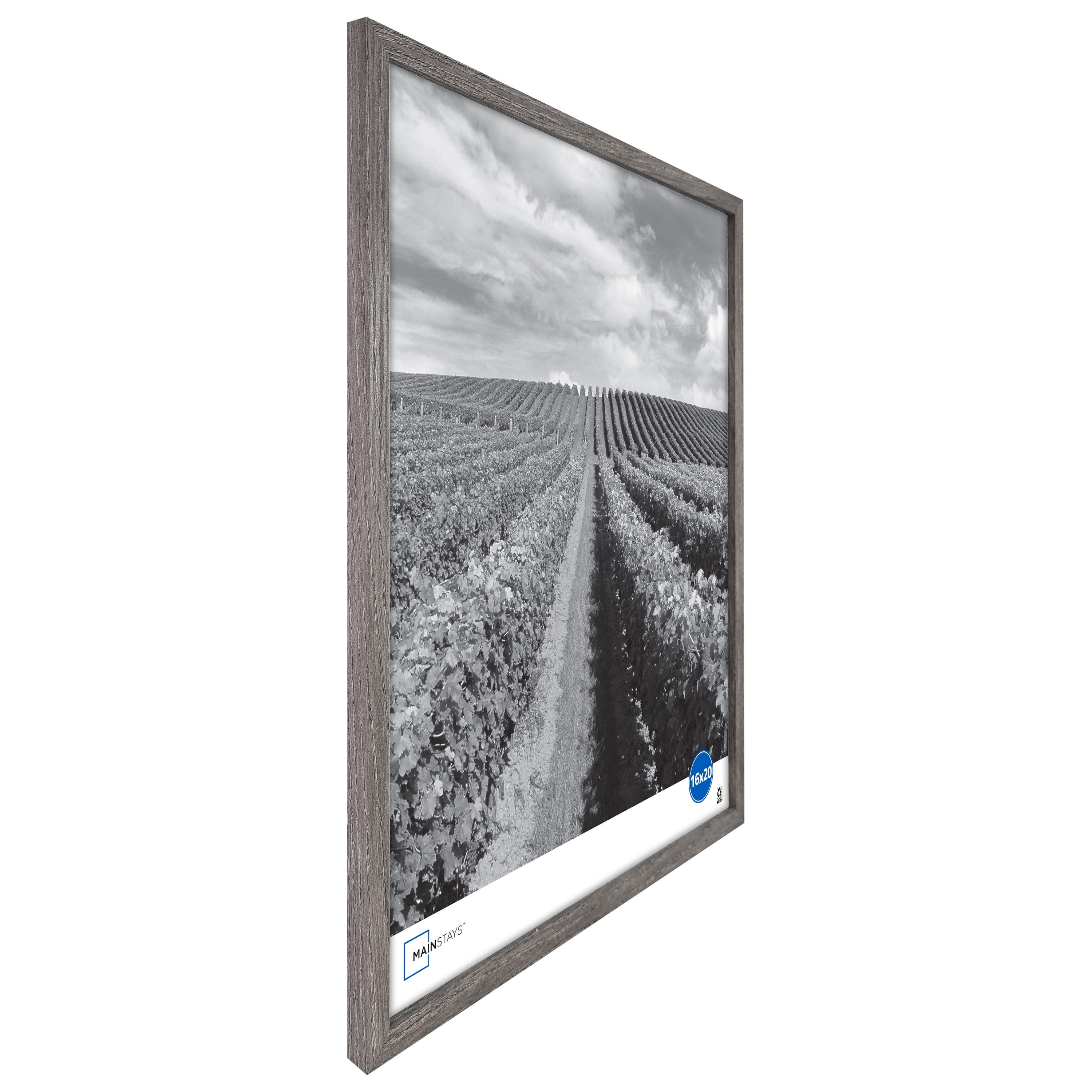 (2 pack) Mainstays – 16x20 Picture Frame – Rustic Gray Gallery Linear Program Wall Photo Frame