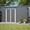 10x4 ft Gray With Floor Frame+Woodshed, variant on CHENYUEFURN Lockable Door Metal Tool Storage Storage Shed, 71.46 in x 118.66 in x 32.44 in, Brown