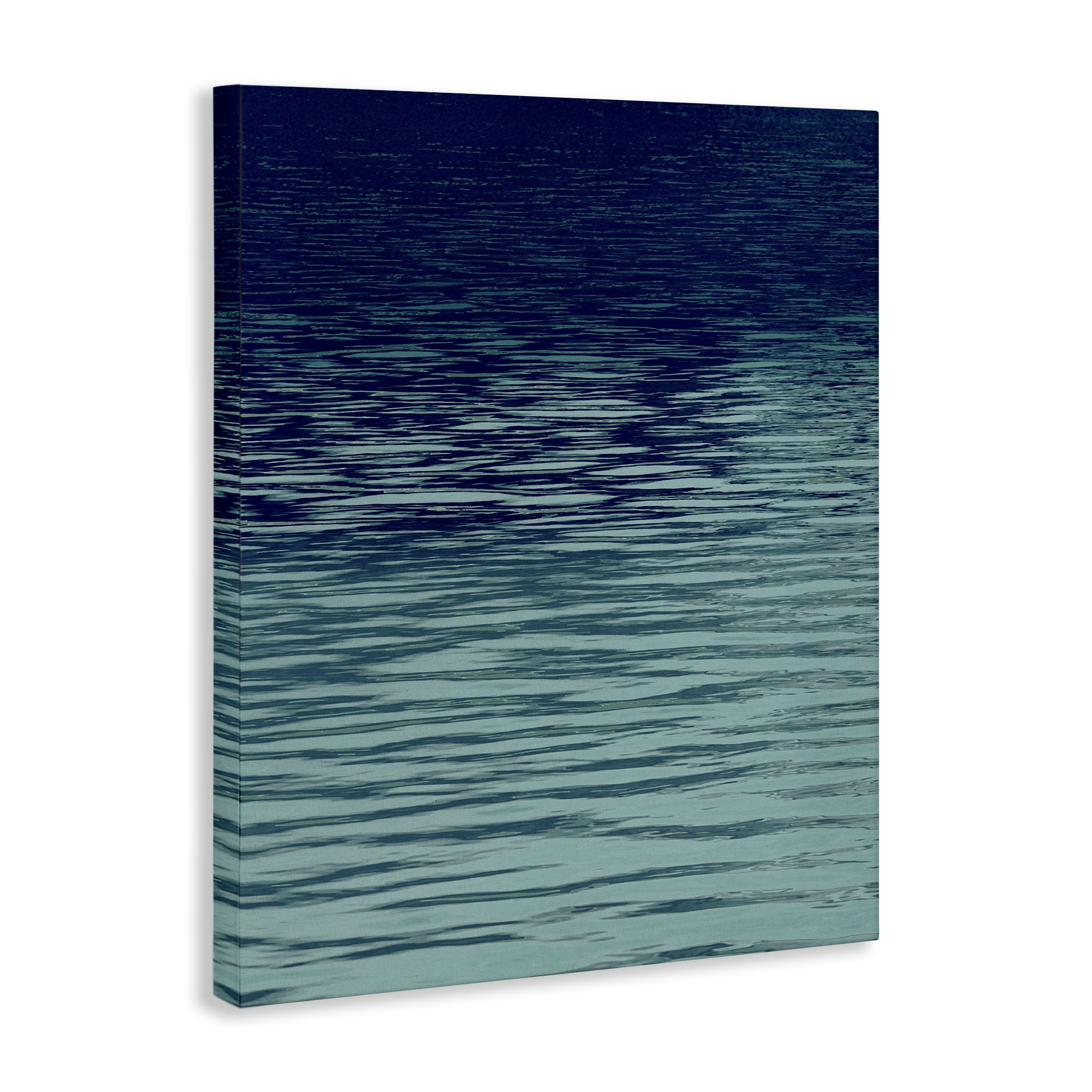 Stupell Industries Ocean Ripples Gradient Landscape & Nature Painting Wrapped Canvas Art Print Wall Art, 16 x 20