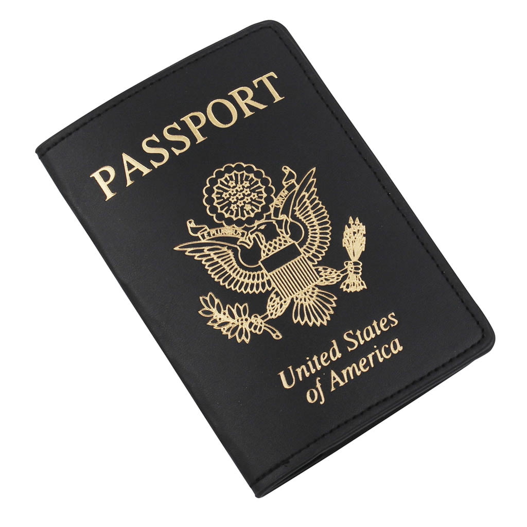 Passport Holder Passport Cover Leather ID Case Travel Passport Book  Protector Qc