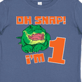 thumbnail image 4 of Inktastic Oh Snap I'm 1 Cute Green Alligator Boys or Girls Baby T-Shirt, 4 of 5