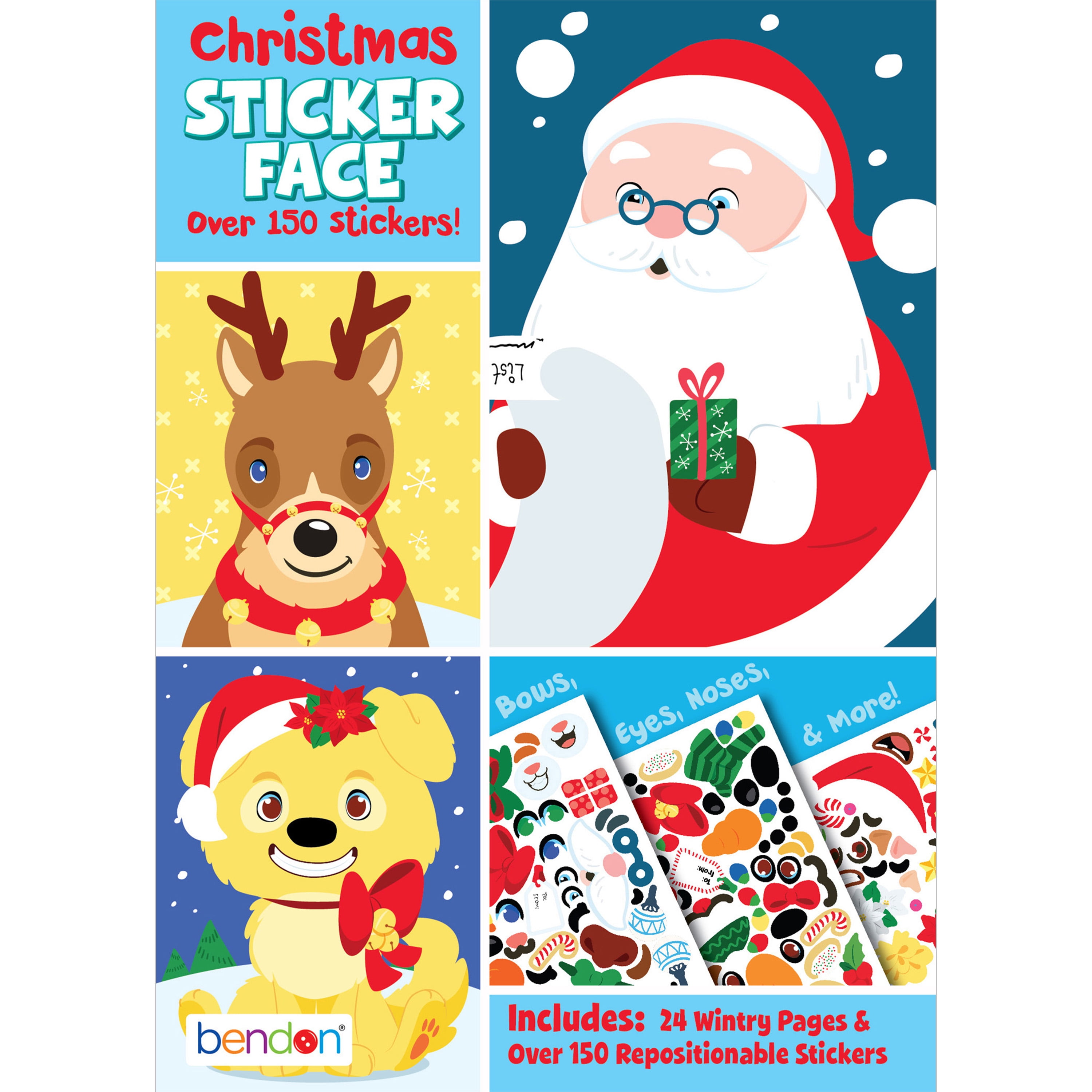 Bendon Santa 24 Page Sticker Face Book