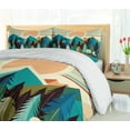 thumbnail image 5 of Ambesonne Mountain Duvet Cover Set, Boho View Fantasy Woods, Queen, Blue Salmon Seafoam, 5 of 5