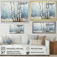 thumbnail image 4 of Designart "Wintry White Birch Forest III" Tree Birch Floater Framed Wall Decor, 4 of 5