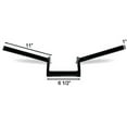 thumbnail image 3 of Krator Motorcycle Handlebar 1" Black Z-Bars Cruiser Bike Compatible with Honda VTX 1800 TYPE C R S N F T RETRO, 3 of 4