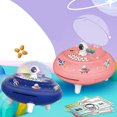 thumbnail image 1 of Fiudx Liquidación De Juguetes Hucha Para Niños Tanque De Ahorros De Astronauta Espacial Simulación De Ovni Cara Tanque De Ahorros De Huellas Dactilares Caja De Ahorro Para Niños Y Grils Regalos Jugue, 1 of 7