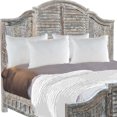 thumbnail image 4 of HomeRoots 521088 67 x 80 x 88 in. Shutter Scallop Solid Wood King Size White Bed, 4 of 5