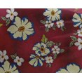 thumbnail image 4 of oneOone Georgette Viscose Carmine Red Fabric Leaves & Floral Artistic Fabric For Sewing Printed Craft Fabric By The Yard 42 Inch Wide, 4 of 4