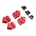 thumbnail image 4 of FashionCha Leaf Spring Mount Hangers RC Car Aluminum Alloy Leaf Spring Shackles Mounts Kit Replacement Component Lightweight Shock Absorption Metal Remote Control Vehicle Suitable for DIY Red, 4 of 8