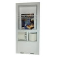 thumbnail image 3 of Metis White Enamel Combination Toilet Paper Holder Recessed Magazine Rack, 3 of 13