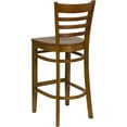 thumbnail image 4 of Emma + Oliver Ladder Back Cherry Wood Barstool, 4 of 7