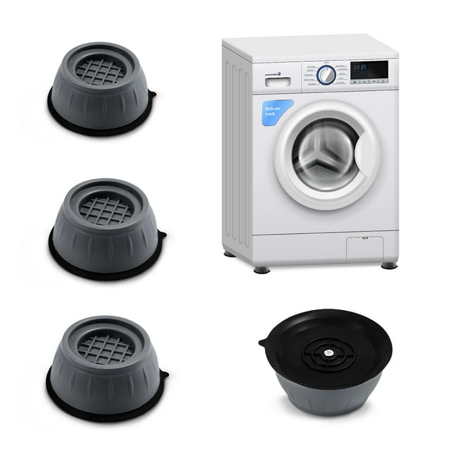 Set de 4 Almohadillas o soporte Antivibración para Refri o Lavadora Idea Nuova Soporte , Patas, Almohadillas antivibración