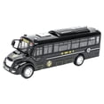 thumbnail image 2 of Milaget Bus Toy 1/12 Scale Educational Creative Bus Model for Party Birthday Parties Black, 2 of 9