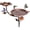 Copper, variant on Bird Baths and Feeder for Outdoors, 55 inch Height Metal Birdbath Antique Garden Bird Feeder with Metal Stake for Garden Outside Yard Lawn Decorations, Copper
