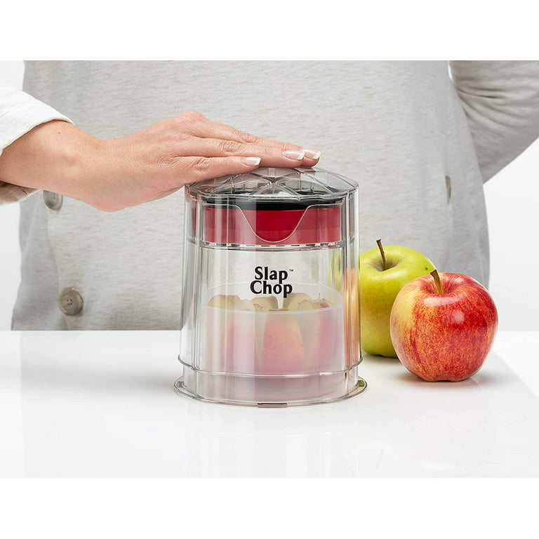 Slap Chop Vegetable Press and Dicer | Stainless Steel Blades | No Mess  Container | Slice French Fries, Fruit, and More in Seconds | Easy to Clean