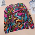 thumbnail image 6 of Abstract Oil Painting Womens Oversized Sweatshirts Hoodies Crewneck Casual Tops Comfy FallWinter Clothes 2024, 6 of 7