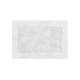 thumbnail image 3 of Better Trends 17" x 24" Premium Bathroom Rugs 100% Cotton Soft Reversible Tufted Bath Mat Water Absorbent Bath Rug Ideal for Bathroom Shower and Tub Use (White) Edge Collection, 3 of 6