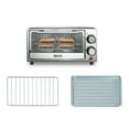 thumbnail image 2 of Kitchen Elite 4-Slice Toaster Oven Compact Countertop & Stainless Steel Tray, Black, 2 of 10