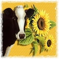 thumbnail image 3 of CafePress - Cow With Sunflowers Black T Shirt - Men's Classic Graphic Cotton T-Shirt, 3 of 4