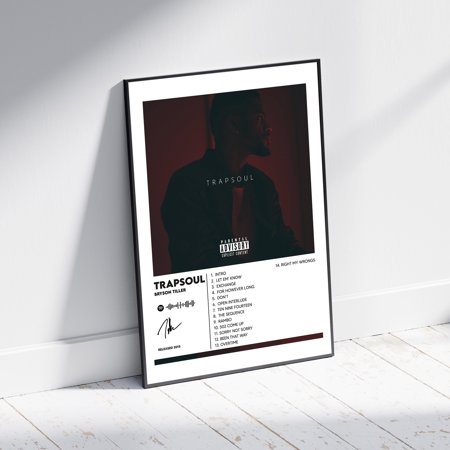 POSTER Bryson Tiller Posters / Trapsoul Poster, Tracklist Album Cover Poster, Print Wall Art, Poster, Bryson Tiller, Anniversary-UNFRAMED