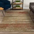 thumbnail image 2 of Addison Rugs Atlas 7'10" x 10'7" Abstract Stripes Fabric Area Rug in Brown, 2 of 6