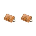 thumbnail image 3 of Minnieouse Cartera de mujer moda PU cuero mujer monedero cremallera señoras multifunción dinero bolsa monedero tarjetero bolsa marrón Marrón 2piezas, 3 of 6