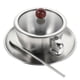 thumbnail image 2 of Rustic Coffee Mug Set Stainless Steel Coffee Cup and Saucer for Afternoon Tea 1Set, 2 of 4