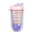 thumbnail image 2 of MesaSe 1 Set 590ml Shaker Bottle Large Capacity Leak-proof Drop-resistant Heat Resistant Protein Mixing Shake Water Bottle Exercise Use, 2 of 8