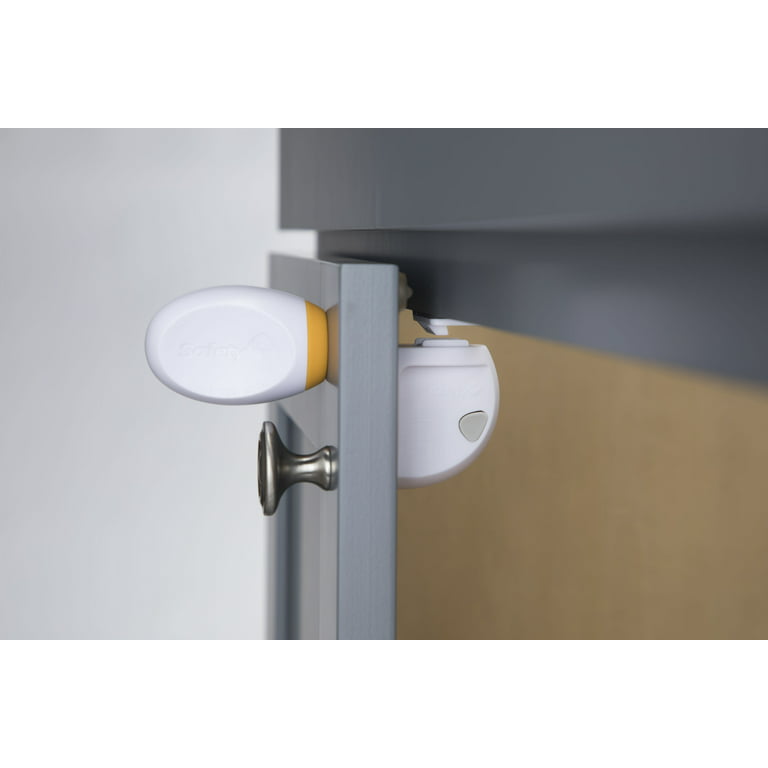 Safety 1ˢᵗ Adhesive Magnetic Lock System - 2 Locks 1 Key, White - Walmart.com