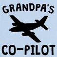 thumbnail image 2 of CafePress - Grandpas Co Pilot Body Suit - Baby Light Bodysuit, Size Newborn - 24 Months, 2 of 4