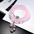 thumbnail image 2 of 1 Uds. Pulsera de chakras con cuentas de cristal de cuarzo rosa amatista Natural, 2 of 3