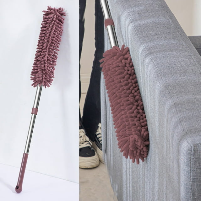 Dvkptbk Dusts Duster 38 '' Extendable Cleaning Rod Washable Electrostatic Suction Head Suitable for Cleaning High Places Crevices Bed Bottoms home decor