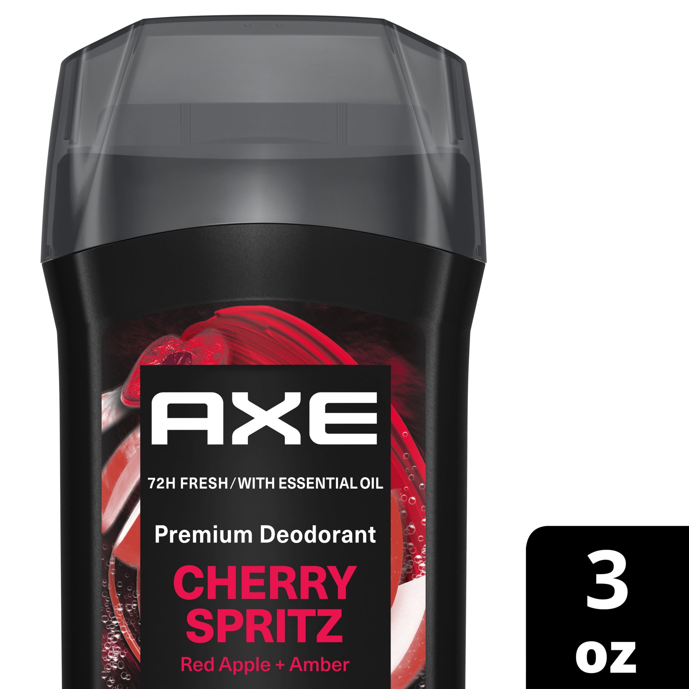 Axe, Deodorant Stick, Cherry Spritz 3 oz, 72H Freshness Aluminum