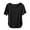 Black, variant on fatyb Summer T-Shirts for Women Short Sleeve Round Neck Womens Tops Comfortable Soft Tee Loose Blouses