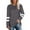 Z2-Dark Gray, variant on Duoif Fall Sweatshirts for Women, Women's Casual Striped Top - O-Neck Loose Sweatshirt Womens Sweatshirt Black L