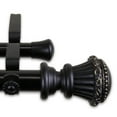thumbnail image 2 of Royal 1" Double Curtain Rod 120-170 inch - Black, 2 of 2