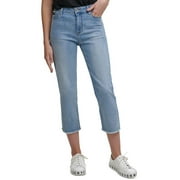 DKNY Jeans Womens Rivington Mid-Rise Slim Cropped Jeans