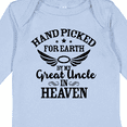 thumbnail image 4 of Inktastic Handpicked for Earth by My Great Uncle in Heaven Boys or Girls Long Sleeve Baby Bodysuit, 4 of 5