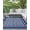 Blue, variant on Kohree Outdoor Plastic Straw Rug 9'x12' ,Waterproof Mat with 4 Corner Loops Indoor Outdoor for RV, Camping, Deck ,Balcony (Gray & White)