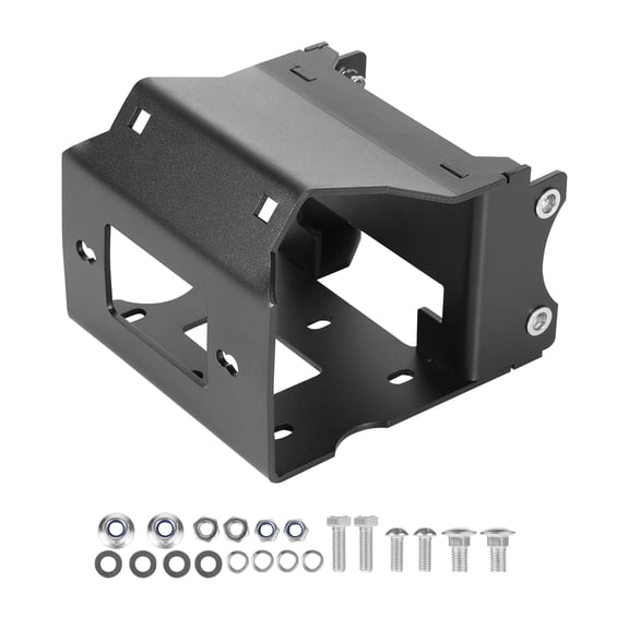 VEVOR Winch Mount, Winch Capacity of 2000-3600 lbs,Trailer Hitch Winch Mount for Select Polaris Sportsman Models (2009 and Newer),2 Mounting Hole Design, Powder Coated Steel,Fit for Desert Rescue