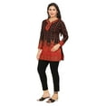 thumbnail image 5 of Maple Clothing India Tunic Top Kurti Women's Printed Blouse Indian Apparel (Black, M), 5 of 6