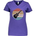 thumbnail image 3 of Inktastic Guitar Music Gift for Guitarist Musician Women's V-Neck T-Shirt, 3 of 5