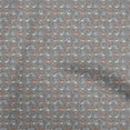 thumbnail image 1 of oneOone Rayon Gray Fabric Colorful Dinosaur Cartoon Sewing Material Print Fabric By The Yard 56 Inch Wide, 1 of 5