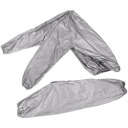 STOBOK 1Set Sweat Top and Pants Sauna Clothing Silver Color Sweat Suit