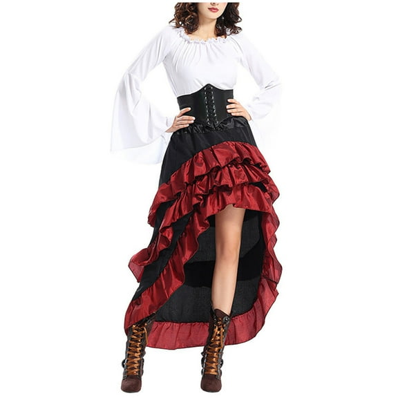 Youyipin Womens Dresses Colorful House Women Wicked Witch Costume, Purple Long Sorceress Classic Summer Dresses For Women