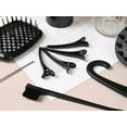 thumbnail image 4 of Square 13 Pcs Hair Brush Set, 3 Pieces Slick Back Hair Brushes for Toddlers, Women, Detangling Brush for Wet Dry Curly Hair, Edge Bristles Wide Tooth Rat Tail Combs for Baby Girls (Black), 4 of 4