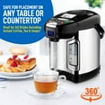 thumbnail image 4 of NutriChef Digital Water Boiler & Warmer - 3L/3.17 Qt Stainless Electric Hot Water Dispenser W/ LCD, 4 of 8