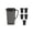 Black, variant on weibbin Plastic Water Pitcher with Lid Handle Clear Measuring Jug Large Capacity Cold Water Kettle for Iced Tea Juices Lemonade Home Kitchen 3L with 5 Cups