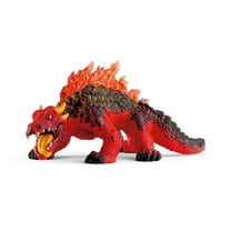 Schleich Eldrador Creatures - Lava Lizard Figurine - Red Magma Dragon - Durable Fantasy Beast Figures for Imaginative Play - Monster Toys for Kids Ages 7  | 70156